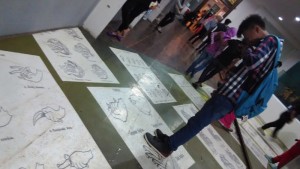 How to Draw Wayang Instruction on  The Floor