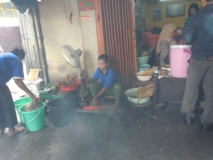 Processing of Sate Klopo