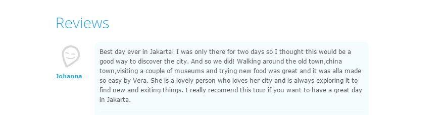 Jakarta Tour Reviews
