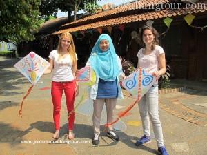 Playing Kite in Jakarta