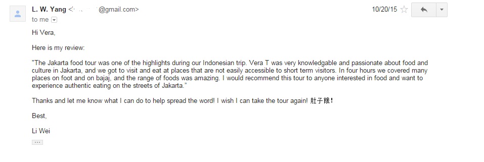 Li Wei US Guest Jakarta Tour Review